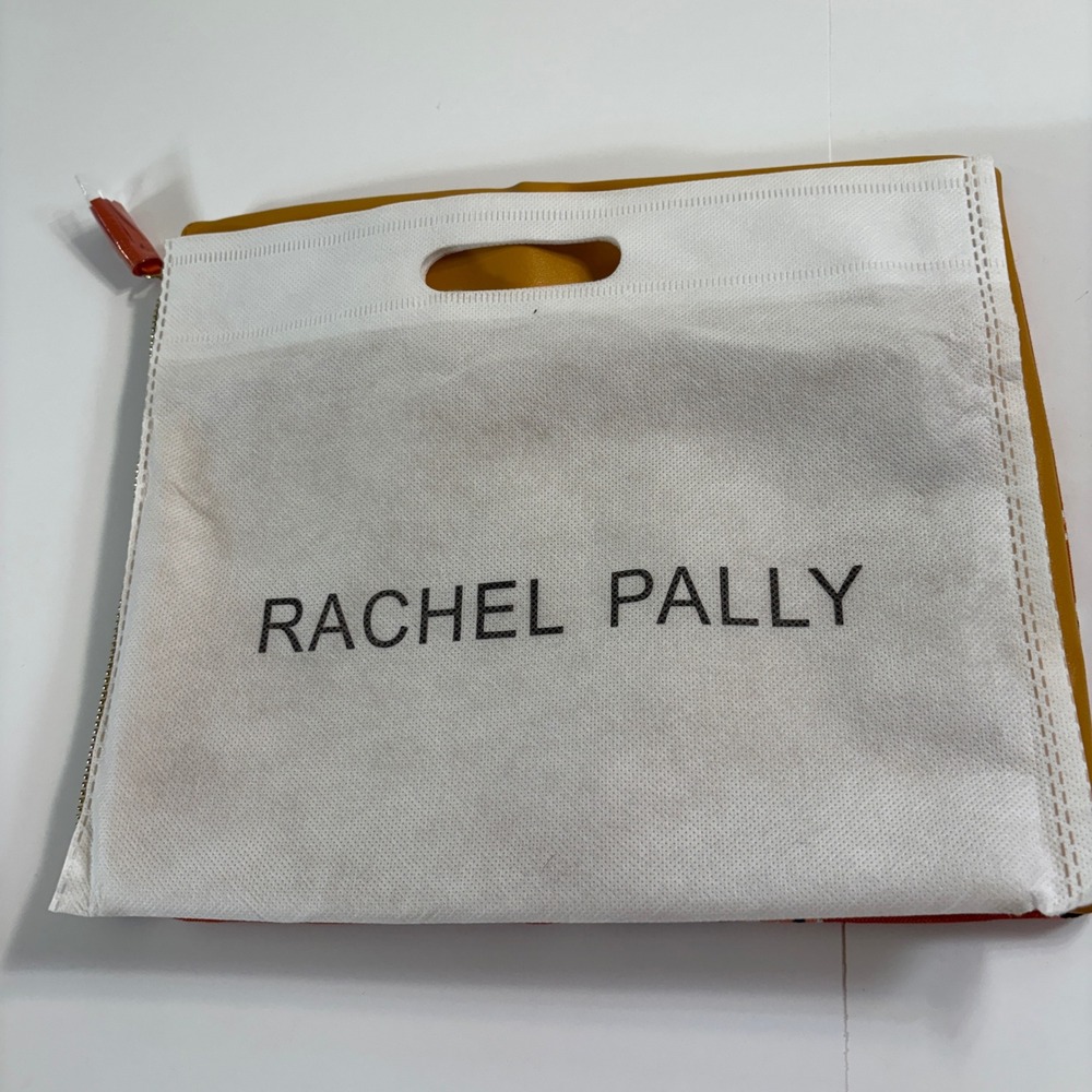 Rachel Pally Foldover Clutch Bag Women's One Size Orange Floral Vegan Leather - Picture 7 of 11